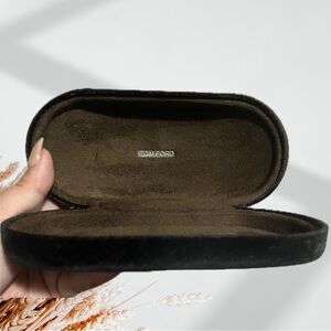 Tom Ford Velvet Black/Brown Eyewear Case